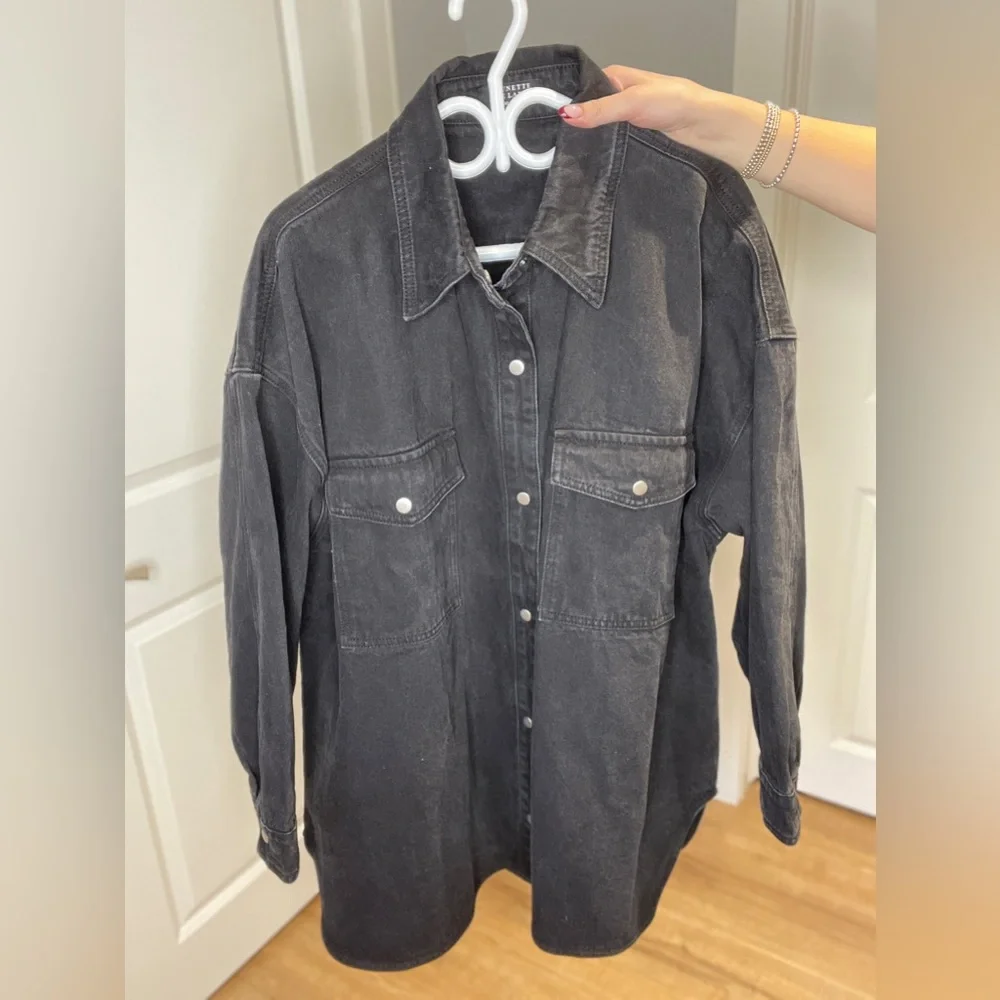 Brunette The Label Shania Black Denim Jacket - Picture 4 of 4